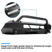 Steel Stubby Front Winch Bumper for 2016–2023 Toyota Tacoma