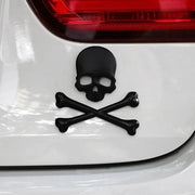 3D Metal Skull Skeleton Crossbones Car Motorcycle Sticker Truck Label Emblem Badge Decal Logo Car Styling