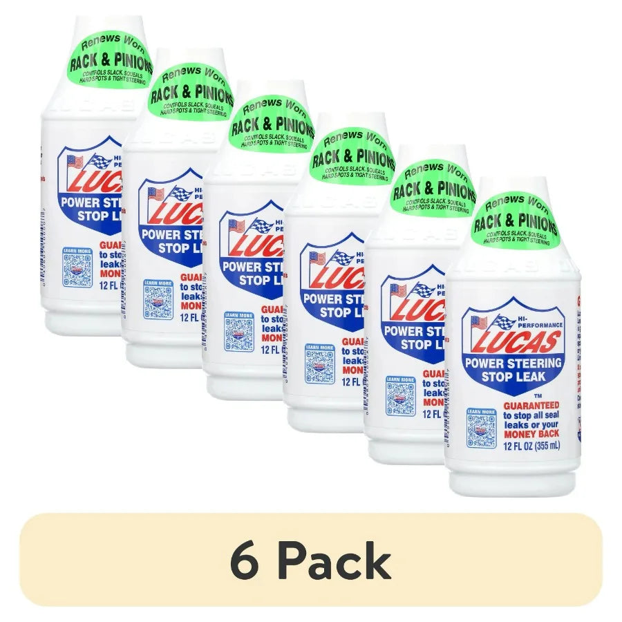 Lucas Oil Power Steering Stop Leak, 12 oz Case of 6