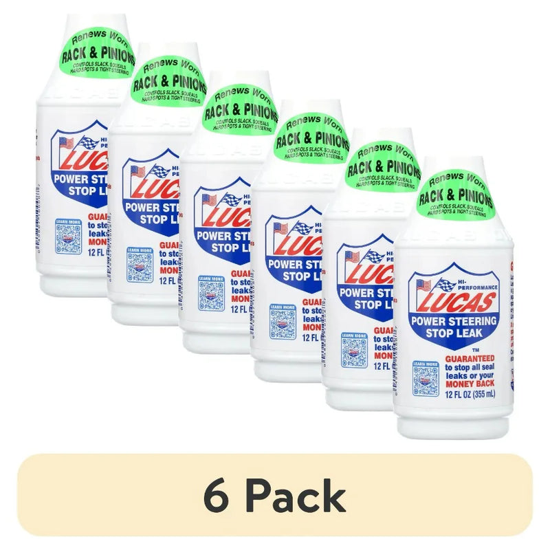 Lucas Oil Power Steering Stop Leak, 12 oz Case of 6