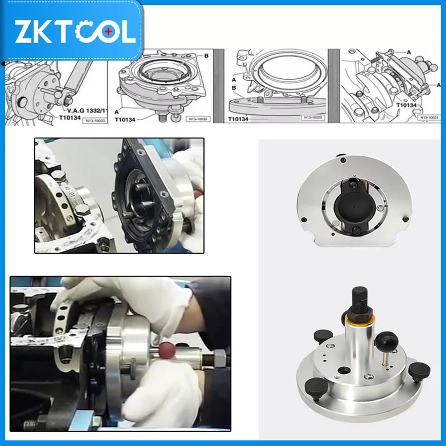 Crankshaft Rear Oil Seal Flange Remover Installation Tool for Volkswagen Audi 1.4 1.6 Gear Ring Installer