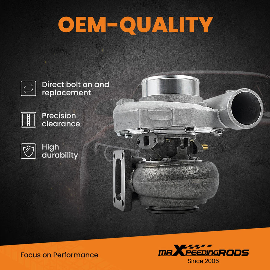 Universal T76 T4 Turbocharger, V-Band, 0.80/0.96 A/R