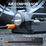 6000A 5-in-1 Car Jump Starter with Tire Inflator and 65W Power Bank