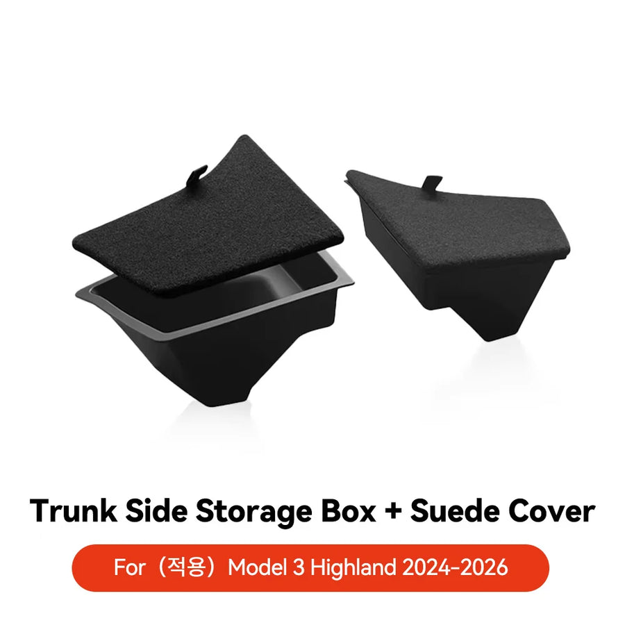 Trunk Side Storage Organizer for Tesla Model 3 Highland 2024-2025