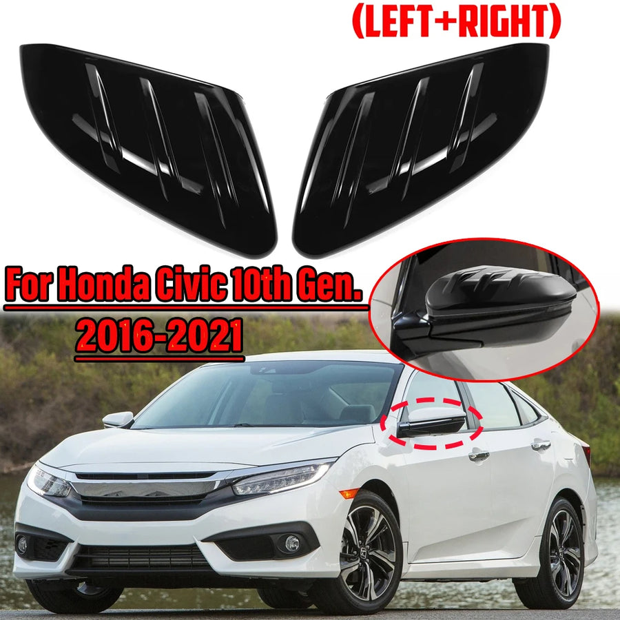 Mirror Cap Overlays for 2016–2021 Honda Civic – Pair