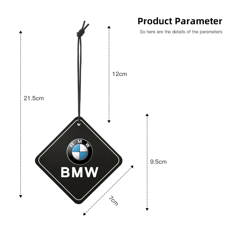 Leather Cologne Car Air Freshener Hanging Pendant