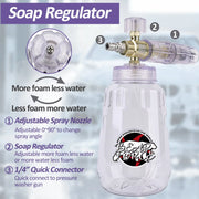 Pressure Washer Foam Cannon with 1/4-Inch Quick Connector