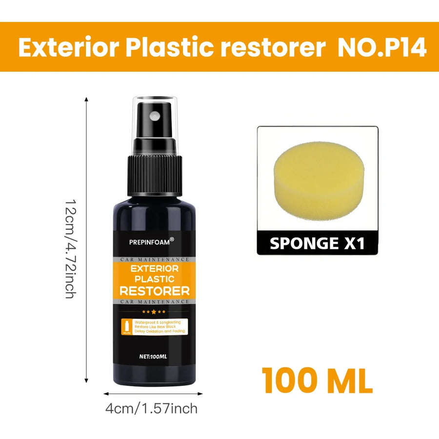 Back-to-Black Automotive Plastic Trim Restorer