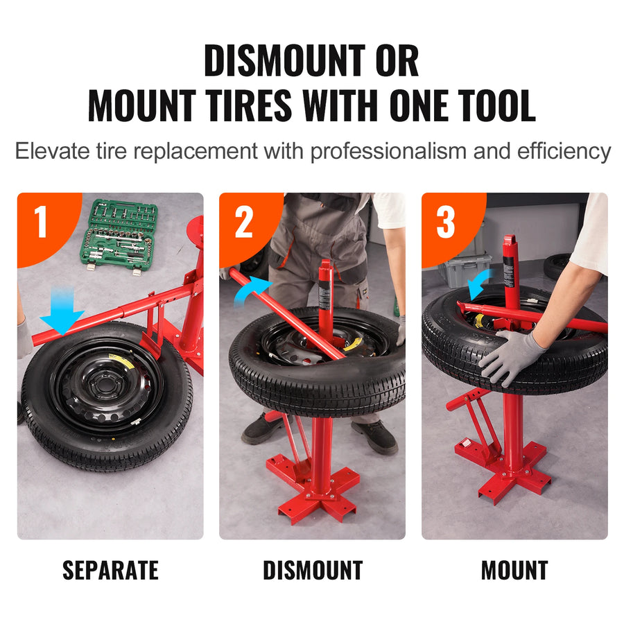 Portable Manual Tire Changer Bead Breaker Tool Portable Hand Bead Breaker Mounting Tool for Car Truck Motorcycle Garage