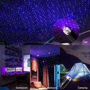 Mini USB LED Starry Sky Projector for Car Roof and Room Décor