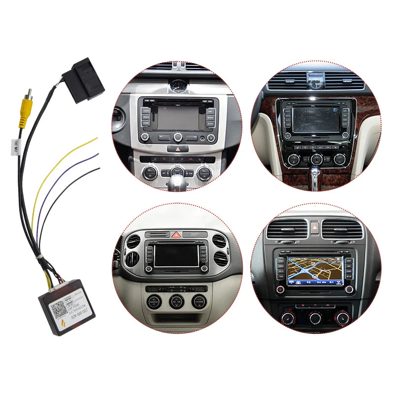 RGB-to-RCA Factory Camera Adapter for Volkswagen Passat B7, CC, Golf 6 and Tiguan