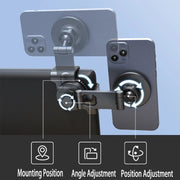 Tesla Model 3, S, X & Y Center Display Slide-Rail Magnetic Phone Holder
