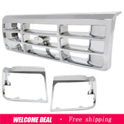 Chrome Front Grille for 1992–1997 Ford F-350/F-250/F-150