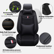 5-Seat Leather-Look Car Seat Cover Set for Subaru