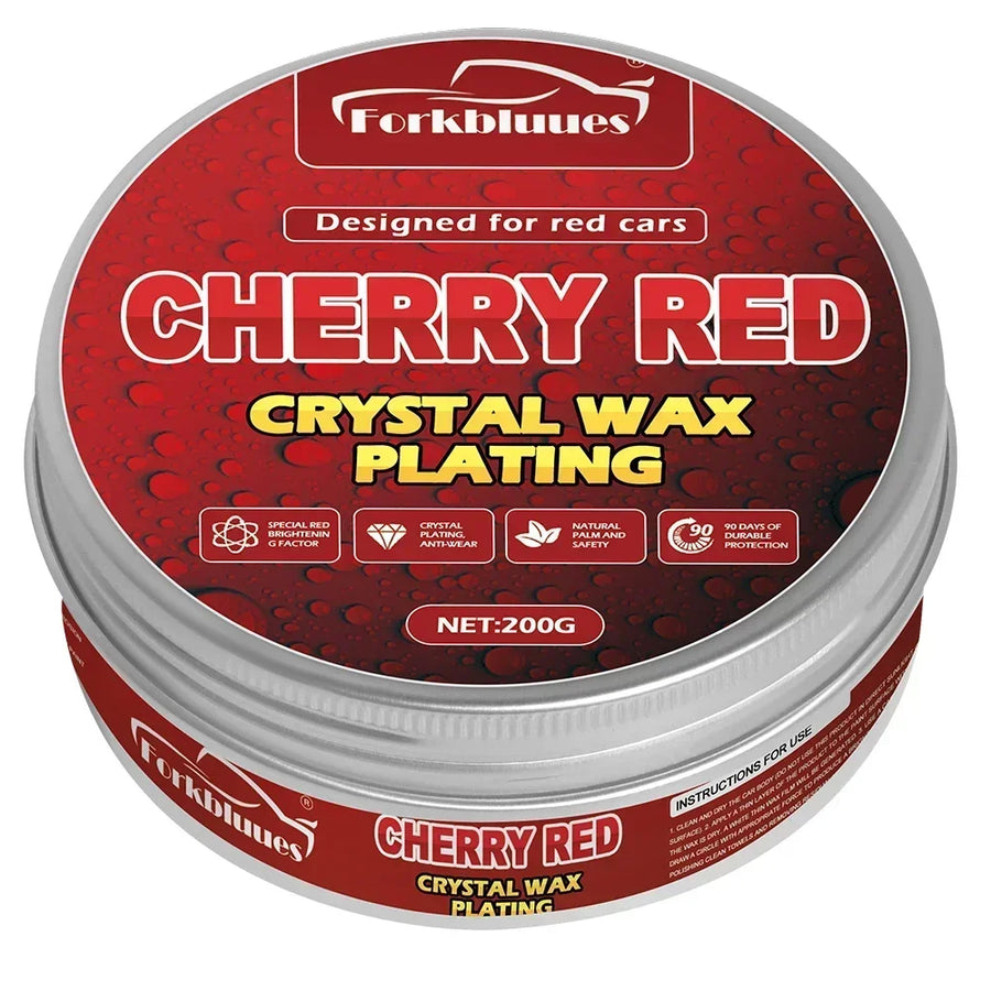Red Car Wax & Applicator Set – Paint Care Finish