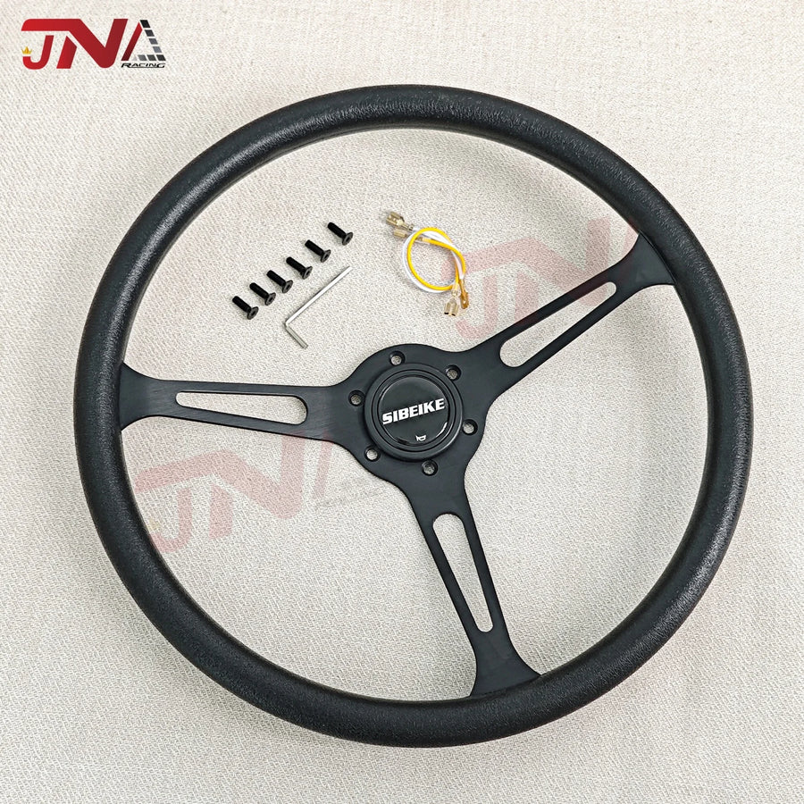 Universal 15 inch 380mm SIBEIKE PU Steering Wheel Racing Drifting Sport Car Steering Wheel