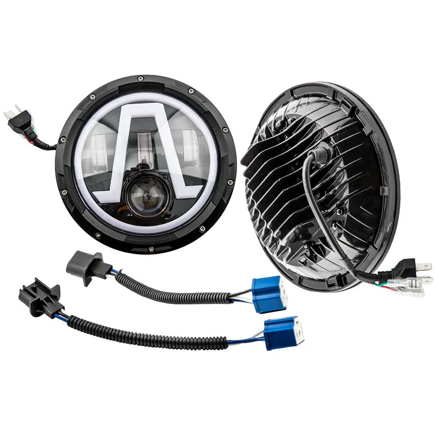 7-Inch LED Headlight Assemblies for Jeep/Hummer – Pair