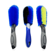 Blue Wheel & Tire Cleaning Brushes - Single or 3-Piece Set
