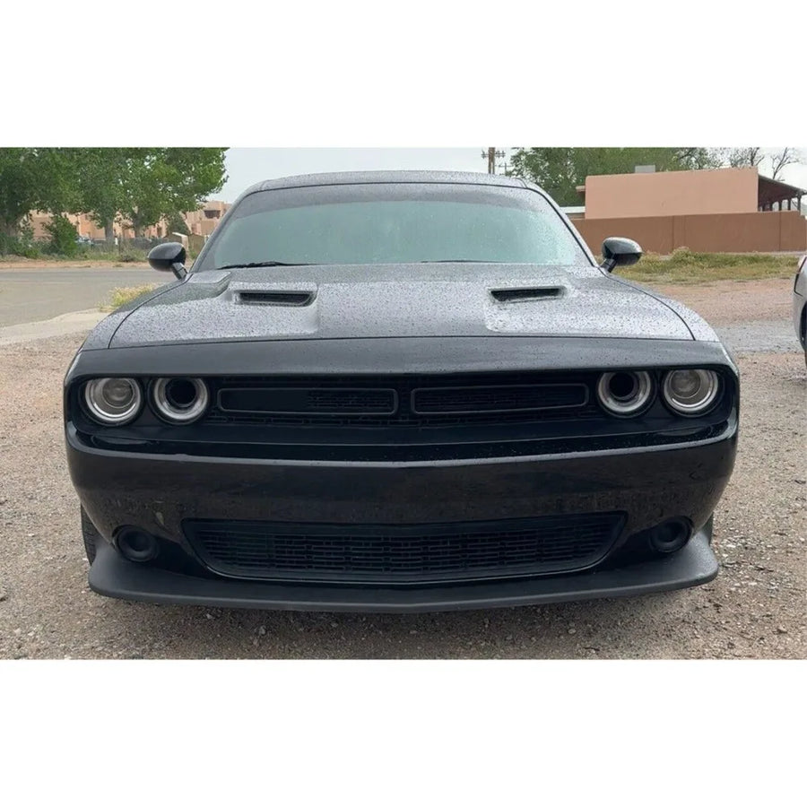 Black Front Bumper Lip Valance for 2015–2023 Dodge Challenger