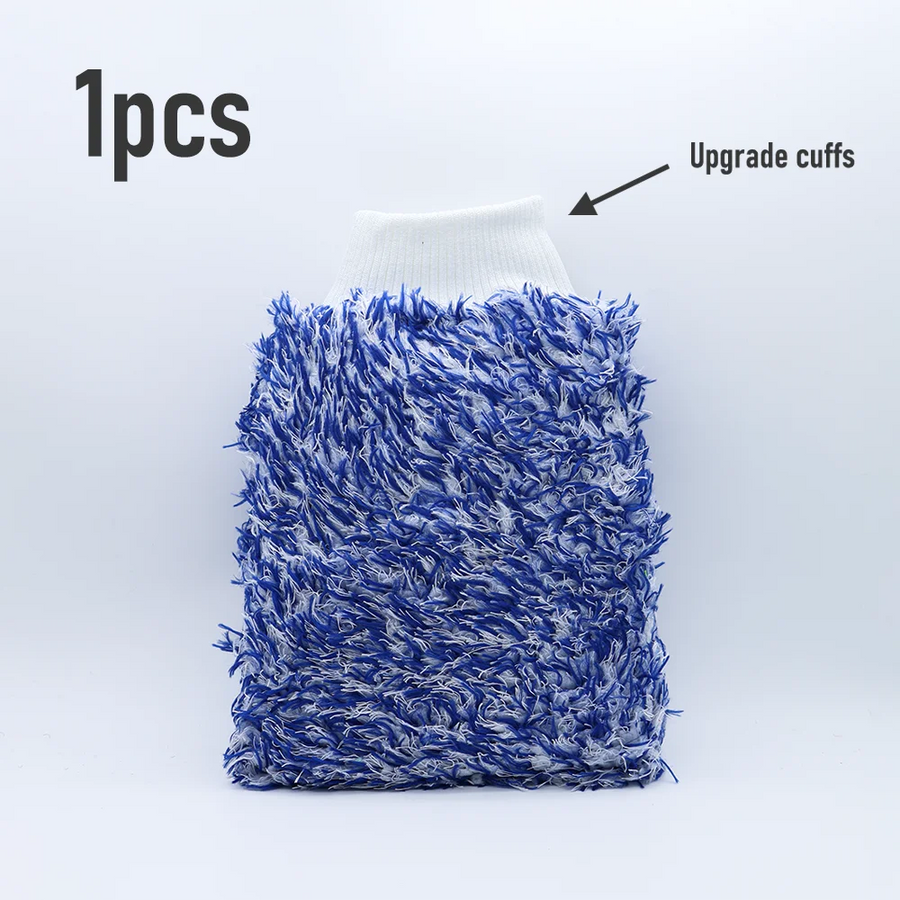 Dual-Sided Microfiber Car Wash Mitts - Color Options