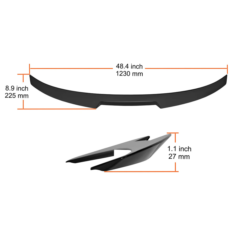 Gloss Black Rear Spoiler – 2018–2023 Toyota Camry