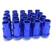20-Piece 50 mm Aluminum Wheel Lug Nut Set – M12×1.25 or M12×1.5