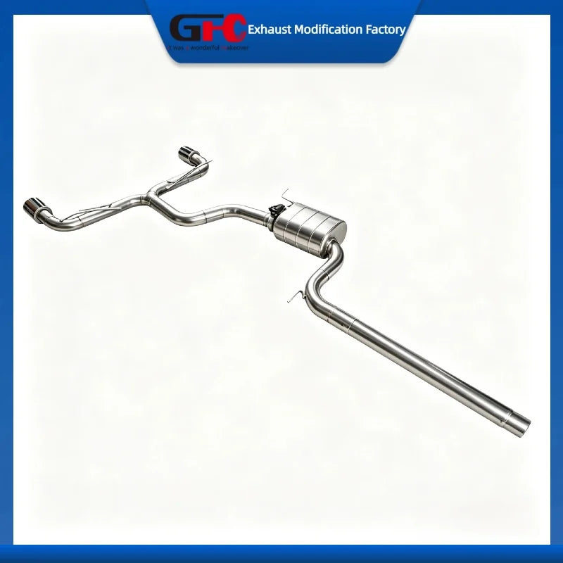 304 Stainless Steel Catback Valvetronic Exhaust System for Golf Gti Mk7 Mk7.5 Mk8 Mk8.5 2.0T 2020-2025
