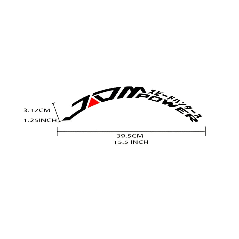 3D Tire Lettering Decal Set