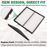 22759208 Cabin Air Filter Retrofit Kit for Chevrolet Silverado Tahoe Avalanche Subur