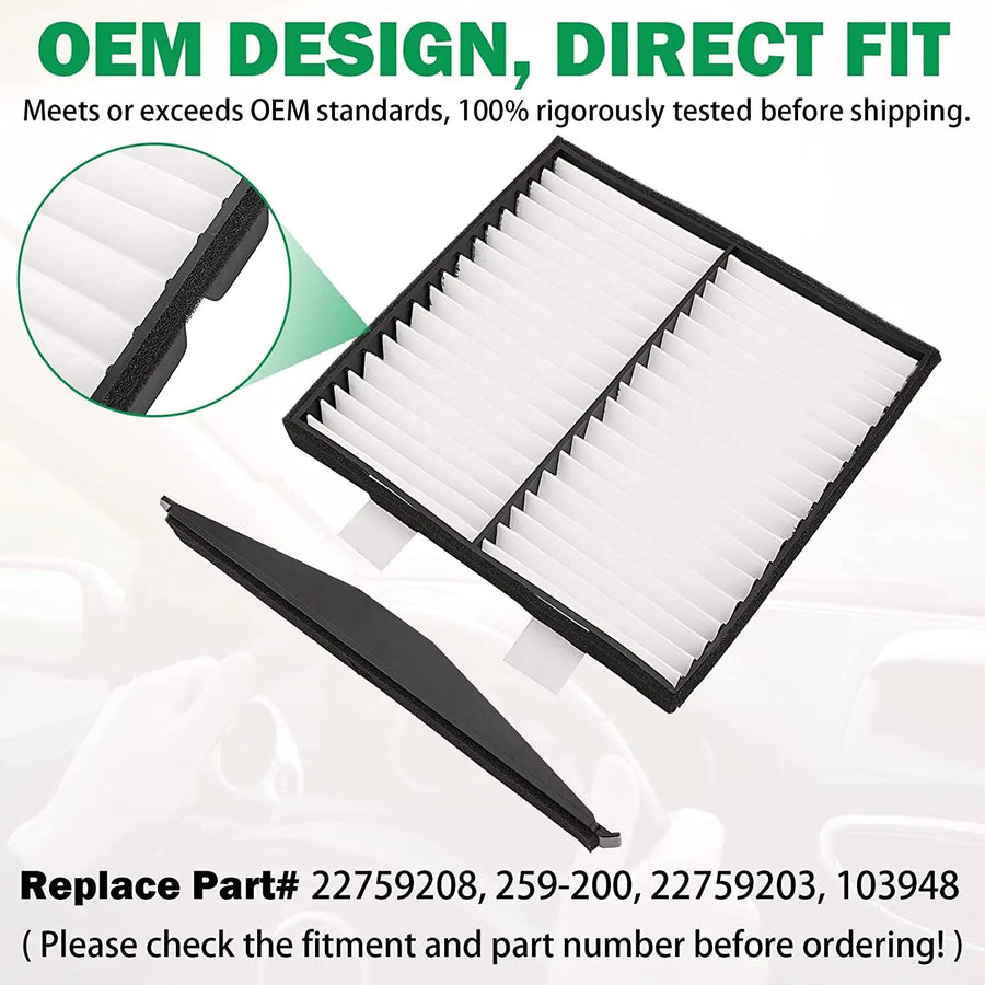 22759208 Cabin Air Filter Retrofit Kit for Chevrolet Silverado Tahoe Avalanche Subur