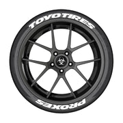 4-Piece 3D Tire Lettering Decal Set