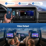 6.86-Inch IPS 1-DIN Wireless CarPlay and Android Auto Car Stereo