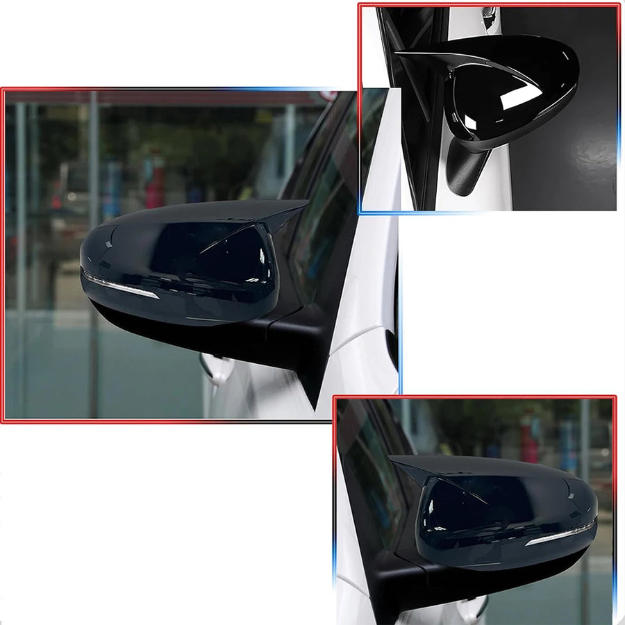 Gloss Black Mirror Covers for 2011–2015 Kia Optima/K5 – Pair