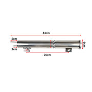 Universal Radiator Coolant Overflow Tank Polished Stainless Steel 2"x13" 3"x10" Puke Tank Can