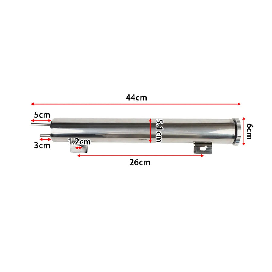 Universal Radiator Coolant Overflow Tank Polished Stainless Steel 2"x13" 3"x10" Puke Tank Can