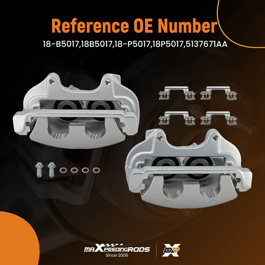 Front Brake Caliper Set for Charger 2005-2011, Challenger, Magnum, Chrysler 300
