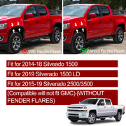 Mud Flap & Splash Guard Set for 2014–2019 Chevrolet Silverado 2500/Silverado 1500 LD/Silverado 3500