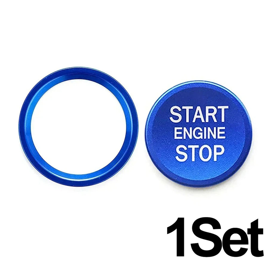 Car Start Engine Button Start/Stop Key Ring Cover Anti Slip Ignition Stickers for Audi Q5 Q7