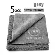 40 x 40 cm Microfiber Car Cleaning Towels, 5-Pack