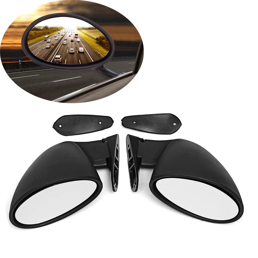 Universal California-Style Bullet Side Mirrors – Pair