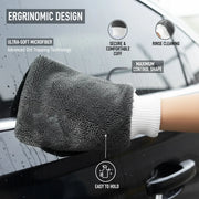 Twisted-Loop Microfiber Car Wash & Drying Mitt