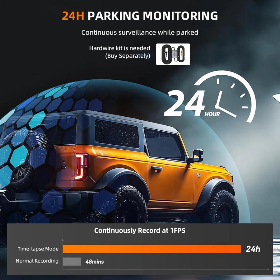 4K Dual Mirror Dash Cam