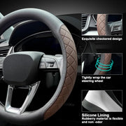 14.5–15-Inch Nappa-Style Steering Wheel Cover