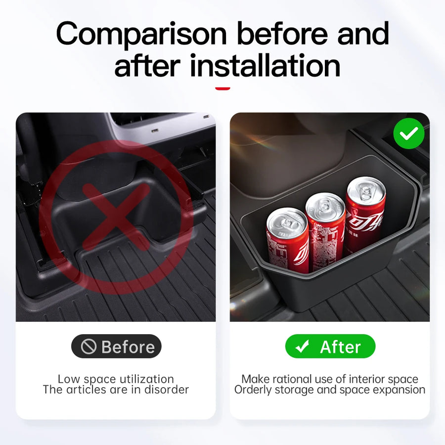 Under-seat Storage Organizer for Tesla Model 3/Y 2021-2025