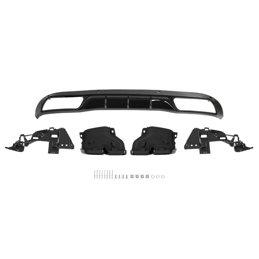 Gloss Black Rear Bumper Diffuser for 2015–2018 Mercedes-Benz W205
