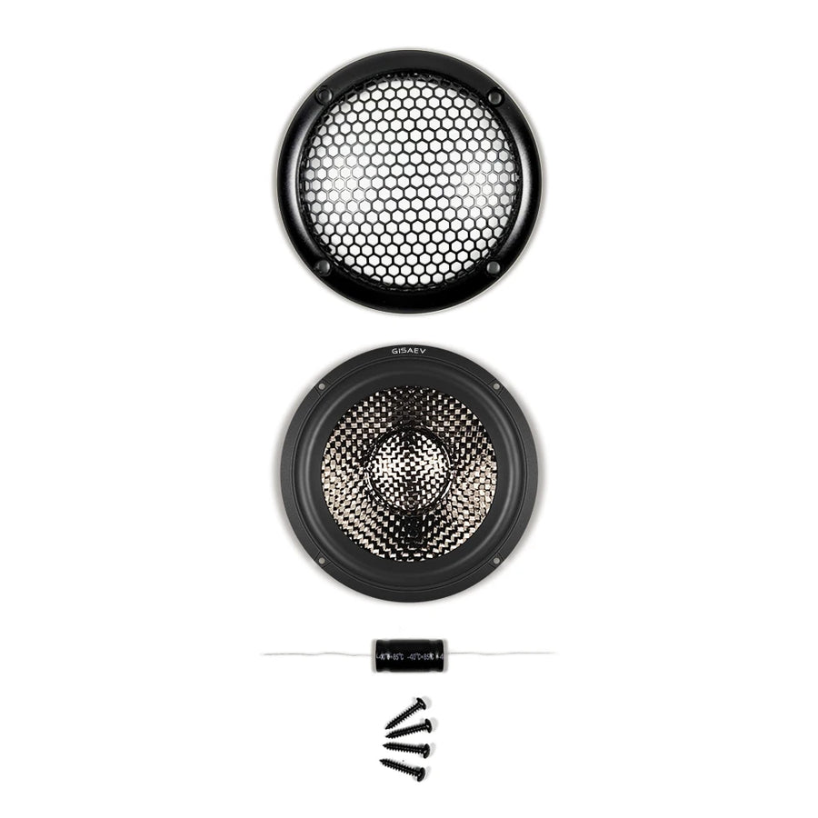 3.5-Inch Carbon-Fiber Cone Car Midrange Speaker