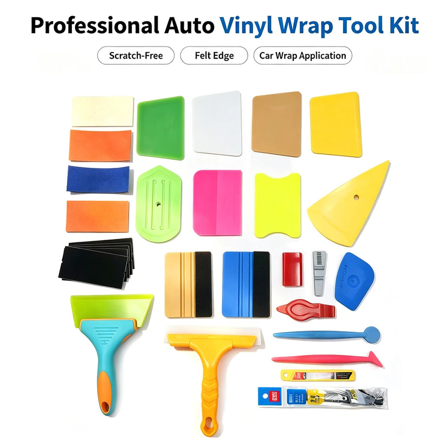 Vinyl Wrap & Window Tint Squeegee Installation Tool Kit