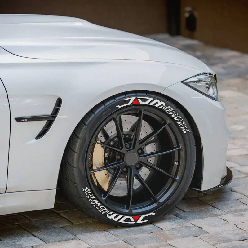 Jdm Alphabet Pvc Car Decals Tire Fashion Waterproof Automotive Accessories 3D Thickened Wheel Rim Stickers