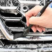 5-Piece Black Detailing Brush Set for Car Interiors