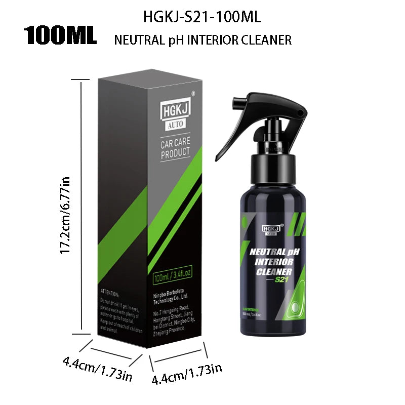 Multipurpose Automotive Interior Cleaner for Dashboards and Upholstery